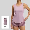 Camiseta sin mangas de spandex tipo nube para yoga para mujer, espalda hermosa calada, malla transpirable, ropa deportiva para fitness y entrenamiento, top ajustado para correr