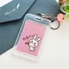 Funda Protectora Transparente de Doble Cara para Tarjeta de Autobús Cáscara Dura Color Puro Campana Titular de Tarjeta Creativo Estudiante Fresco Titular de Tarjeta de Comedor