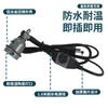 Portalámparas Aislado con Cable y Interruptor de Control de Temperatura E27 Socket de Tornillo Cerámico Resistente a Altas Temperaturas Portalámparas Aislado Pequeño de Tres Vías para Uso Comercial