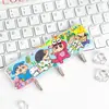 Gancho Acrílico de Desenho Animado com 3 Ganchos, Gancho Sanrio Sem Furo para Banheiro e Cozinha, Gancho Criativo para Roupas com Adesivo Sem Marcas