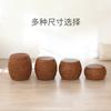 Cojín de espadaña puro tejido a mano de estilo japonés, cojín para mesa de centro de sala de estar, taburete bajo, asiento de suelo tatami, taburete acolchado de tambor de meditación