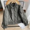 Sencillo Japonés 2023 Nuevo Otoño e Invierno Tops Ropa de Pareja para Hombre Chaqueta Estilo Militar Ropa Exterior Algodón Ropa Exterior 449629