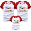 Camisa cultural de manga raglán ropa de clase para estudiantes camiseta para padres e hijos algodón fino familiar manga raglán ropa para niños de mi clase venta al por mayor