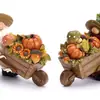 Temporada de Cosecha de Otoño Transfronteriza Adornos de Gnomo de Madera Calabaza Maíz Manzana Decoración de Mesa de Acción de Gracias Adornos