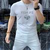 2025 Nueva Camiseta de Manga Corta para Hombre Cuello Redondo Entity Lujo Ligero para Hombre Manga Corta Cómoda Transpirable Moda Verano