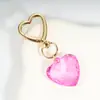 Personalidade Popular Transfronteiriça Doce Feminina Coração Forma Acrílico Cristal Bolsa Criativa Chaveiro Pingente