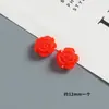 Accesorios de Resina de Rosa Artificial Coloridos de 12 mm Material para Manualidades Pegamento de Crema Funda de Teléfono Celular Agujero Zapato Pasador de Pelo Joyería