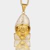 Explosão da moda Hip-Hop All-Match Titanium Aço Diamante Chapéu Caveira Pingente Personalizado Homens e Mulheres Casual Casal Colar