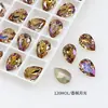Dongzhou Cristal 8x12 Gota d'Água Pedrarias para Nail Art Super Brilhantes Coloridas Formato de Pera Corte de Alta Qualidade DIY Decorações para Unhas de Boneca