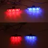 Luz de flash de red para automóvil, control remoto inalámbrico, uno de arrastre, dos luces estroboscópicas de advertencia con clip de 3 LED * 2