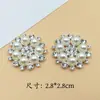 Grande coleção de acessórios de cabelo para cabeça feitos à mão, presilha de cabelo, material DIY, strass, pérola, fivela de flor, acessórios de joia em liga