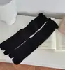 Calcetines Finos de Estilo Coreano para Primavera y Verano con Puntas de Burbuja y Dedos Separados para Mujer, Calcetines Holgados de Punto Trenzado de Color Sólido y Diseño Hueco de Dos Dedos hasta Media Pantorrilla de Estilo Japonés