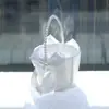 176 Cesta Feliz Celebração de Casamento Cesta de Flores Estilo Ocidental Flor de Casamento Flor para Crianças Cesta de Flores Pequena de Mão Cesta de Flores Pequena Pérola Branca