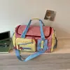 Bolsa de viaje Dopamine de gran capacidad para mujer, bolso de mano para embarque en viajes cortos, bolso de mano para viaje de negocios, bolsa de equipaje ligera, bolsa para deportes y fitness