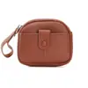 Venta Caliente Transfronteriza Color Caramelo Estilo Coreano Cuero Suave Bolso Pequeño Monedero para Mujer Llavero Bolso de Mano Multifuncional Billetera