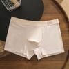 Ropa Interior para Hombre Algodón Bebé Jacquard Suave Ceroso Bacteriostático Cómodo Transpirable Holgado Color Algodón Calzoncillos Bóxer de Algodón Puro para Hombre