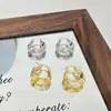 2026 Novos Brincos Simples, Compactos e Exquisitos de Prata Esterlina S925 com Textura de Onda Irregular, Únicos e Elegantes