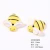 Accesorios de Resina Adorno para la Cabeza de Abeja de Dibujos Animados Accesorios DIY Horquilla para el Cabello de Niños Gota de Crema Pegamento Parche para Carcasa de Teléfono Móvil