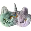 Máscara de Olho de Gato Bordada com Unicórnio Fofo Máscara de Olho de Pelúcia Proteção para Dormir Sombra Máscara de Olho Fofa de Unicórnio Gato