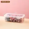 Caja de Almacenamiento con Cuerda para Corbata Infantil Caja de Tarjetas para el Cabello Gomas Elásticas Almacenamiento para Niñas Bebés Accesorios para la Cabeza con Tapa Caja de Joyería Transparente
