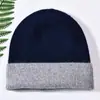 Gorro de Punto Cálido Nuevo para Otoño e Invierno Gorro de Lana Mezclada con Cachemira Circunferencia de Cabeza Grande Versátil Protección para los Oídos Gorro para el Frío Venta Directa de Fábrica