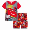 Conjunto de pijama de manga corta para niños, ropa de casa, traje de verano, aire acondicionado, dibujos animados, K017