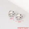 Brincos Texturizados de Alta Qualidade Europeus e Americanos da Moda para Mulheres, Design Tridimensional de Flor e Estrela do Mar em Aço Inoxidável, Brincos Simples de Nicho