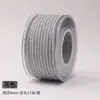 Cuerda de algodón hilado en núcleo engrosada de 4 mm, cuerda de tejido hecha a mano DIY de poliéster-algodón, material para tapices, colgantes de bolso y cordones para colgar