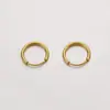 Pendientes redondos grandes pequeños lisos de oro europeos y americanos para mujer, estilo nicho, pendientes de alta calidad, simples, combinan con todo, estilo frío, moda