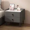 Mesa de Cabeceira de Madeira Maciça para Quarto de Casa e Hotel, Estilo Novo, Luxo Leve, High-End, Moderno, Simples, Pequeno Armário de Armazenamento de Cabeceira