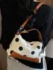Bolso Nuevo de Lunares de Moda Verano 2026, Bolso Cruzado de Moda de Contraste de Color de Alto Valor, Bolso de Mano Casual Exquisito