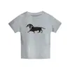 Camiseta Estilosa de Algodão Puro com Estampa de Dachshund Americano, Manga Curta, Ombro Normal, Gola Redonda, Caimento Justo, Top Hot Girl, Estilo Ins