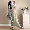 Vestido de maternidad con diseño calado, nuevo estilo de verano, adelgazante y favorecedor, elegante, casual y de estilo relajado