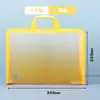 Bolsa de archivo portátil A4 transparente, bolsa de almacenamiento con cremallera de gran capacidad para exámenes y documentos de estudiantes, bolsa de almacenamiento engrosada impermeable