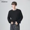 Ropa para Hombre Apo Estilo Old Money Transfronterizo Suéter para Hombre Otoño e Invierno Versión Coreana Versátil Holgado Empalme Trenzado Manga Larga Suéter