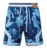 Shorts de praia casuais da moda e populares AJ, respiráveis, de secagem rápida e com corte solto, com design estampado em estilo de rua americano, adequados para basquete e vendas transfronteiriças