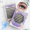 Caja de Regalo Serie de Pestañas Postizas Transfronterizas Empaque Ocho Filas de Pestañas Completas en Inglés Individual Agrupadas Segmentadas Pestañas Postizas Sin Pegamento