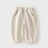 Pantalones para Niña Primavera y Otoño Infantiles Dulces Jogger de Felpa 2026 Bebé Casual Versátiles Largos Pantalones Linterna