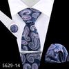 Mancuernillas cuadradas de corbata alta para hombre traje Vestido Negocios Banquete Boda Poliéster Corbata Larga Fábrica de Shengzhou