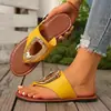 Sandalias planas de gran tamaño huecas con botones grandes para mujer de comercio exterior europeo y americano, sandalias casuales ligeras huecas de punta abierta transfronterizas wish