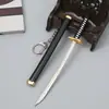 Chaveiro Espada do Zoro One Piece Espada Yukimaru do Zoro Estilo Três Lâminas 15cm Modelo de Arma Kaita