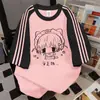Camiseta Manga Curta Casual Simples para Mulheres, Estilo Comuter, Estampa de Letras, Patchwork de Três Listras, Verão 2026, Top Versátil Soltinho