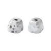 Cuentas sueltas irregulares geométricas tridimensionales vintage de plata pura 999, piezas de plata, cuentas de plata, pulsera de manualidades DIY, accesorios de joyería de plata