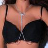 AliExpress acessórios mais vendidos borla borboleta mamilo corrente europeu e americano não piercing strass corpo corrente
