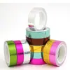 Cinta Adhesiva de Tela Brillante Láser para Manualidades Decoración Envoltura de Regalos Multicolor Cinta de Tela de Alta Adherencia
