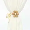 En Stock de Fábrica Transfronterizos Dibujos Animados Flor Crema Ajustables Sin Taladro Creativos Sin Instalación Alzapaños para Cortinas