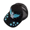 Boné de Beisebol com Letra de Diamante Personalizado Novo para Homens e Mulheres, Boné de Beisebol Fashion com Rede de Strass para Proteção Solar, Chapéu Emagrecedor de Rosto