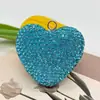 Accesorios para Llavero de Corazón Full Diamond Transfronterizos Colgante para Llave de Coche Colgante en Forma de Corazón Incrustado de Diamantes DIY Encanto para Bolso