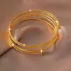 Venta Caliente Transfronteriza Europea y Americana Pulsera de Pulsera de Perlas Ligeras de Primavera de Múltiples Capas de Oro de Arena Vietnamita Moderna y Sencilla Suministro de Aliexpress Amazon