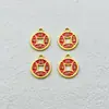 Goteo de Aceite Dorado Mate Estilo Chino Accesorios para Joyería DIY Colgante de Collar Colgante Accesorios para Pulsera Llavero Suministros Festivos